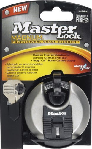 Image of Master Lock Magnum Disc Lock Covered Steel Uses M1 Key Blank Uses M1 Key Blank