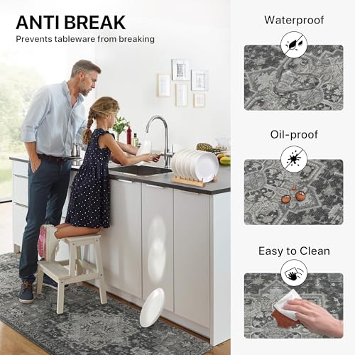 image for GENIMO Kitchen Mats for Floor 2PCs, Washable Anti Fatigue Mat for Cush