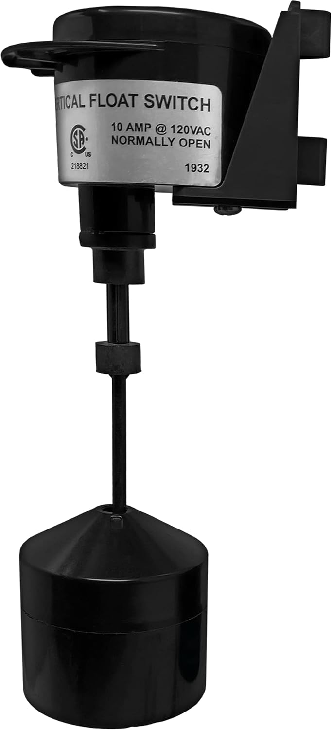 PumpSpy Sump Pump Vertical Float Switch, Sump Pump Float Switch for