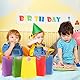 Papiertüten Bonbon Geschenktüten, 20 Stück Bunte Kraftpapier Goodies Geschenktüten mit 20 Stickern zum Verpacken von Geschenken, DIY, Hochzeit, Kindergeburtstag, Weihnachten Osterfeiern