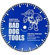 Bad Dog Tools 10” Diamond Cut Off Wheel for Miter Saw or Cut-Off Saw. Cut Everything but Wood: Us...