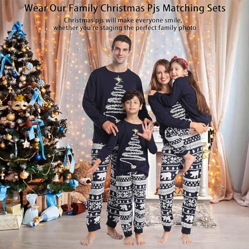 Family Christmas Pajamas Matching Sets Xmas Matching Pjs for Adults Kids Baby Dog Holiday Home Xmas Family Sleepwear Set2
