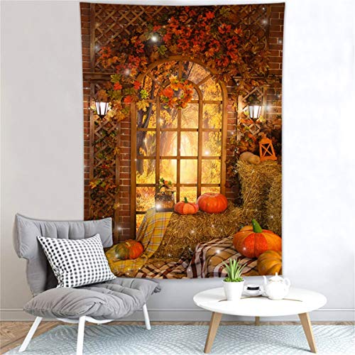 LB-Fall-Tapestry-Thanksgiving-Tapestry-Farmhouse-Barn-Wood-Autumn-Harvest-Pumpkin-Maple-Leaves-Tapestry-Wall-Hanging-for-Bedroom-Living-Room-Dorm-Party-Decorations-Wall-Decor-40×60-inch LB Fall Tapestry Thanksgiving Tapestry Farmhouse Barn Wood Autumn Harvest Pumpkin Maple Leaves Tapestry Wall Hanging for Bedroom Living Room Dorm Party Decorations Wall Decor 40×60 inch