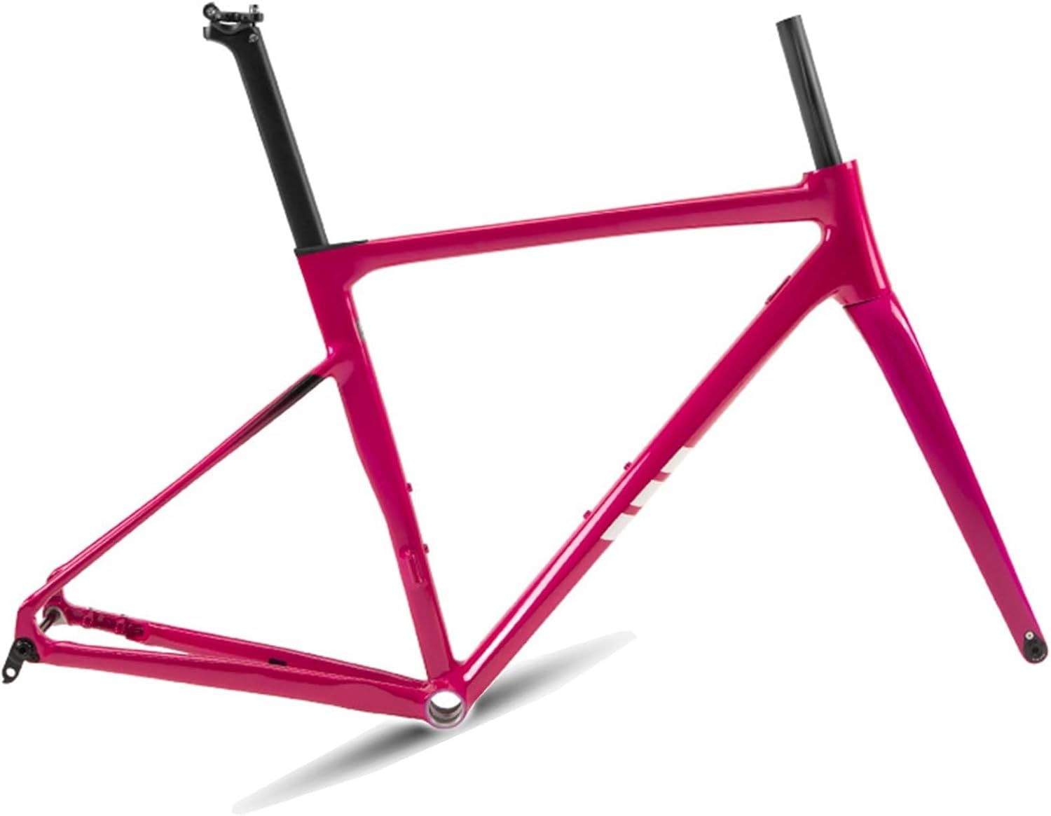 700C Road Bike Frameset 41cm/45cm/48cm/51cm/54cm Aluminum Alloy Frameset with Carbon Fiber Fork Disc Brake Thru Axle Frame F12×100MM R12×142MM Internal Routing