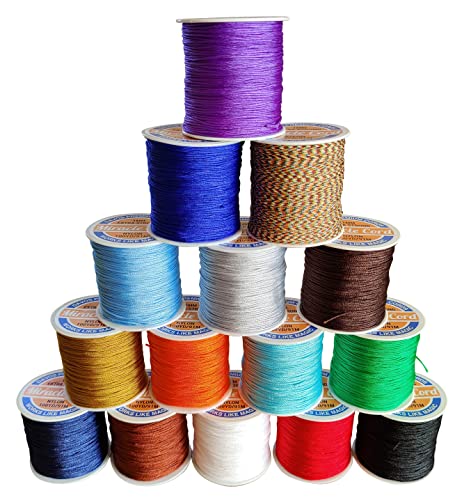 Miracle Cord 1Mm Nylon Cord Multi-Use Extra Strong Braided Thread Jewelry Necklace Bracelet Making String Beading Crafting Cording Arts Crafts Diy (Black, 100 Yds), 100 Yards #TOP5