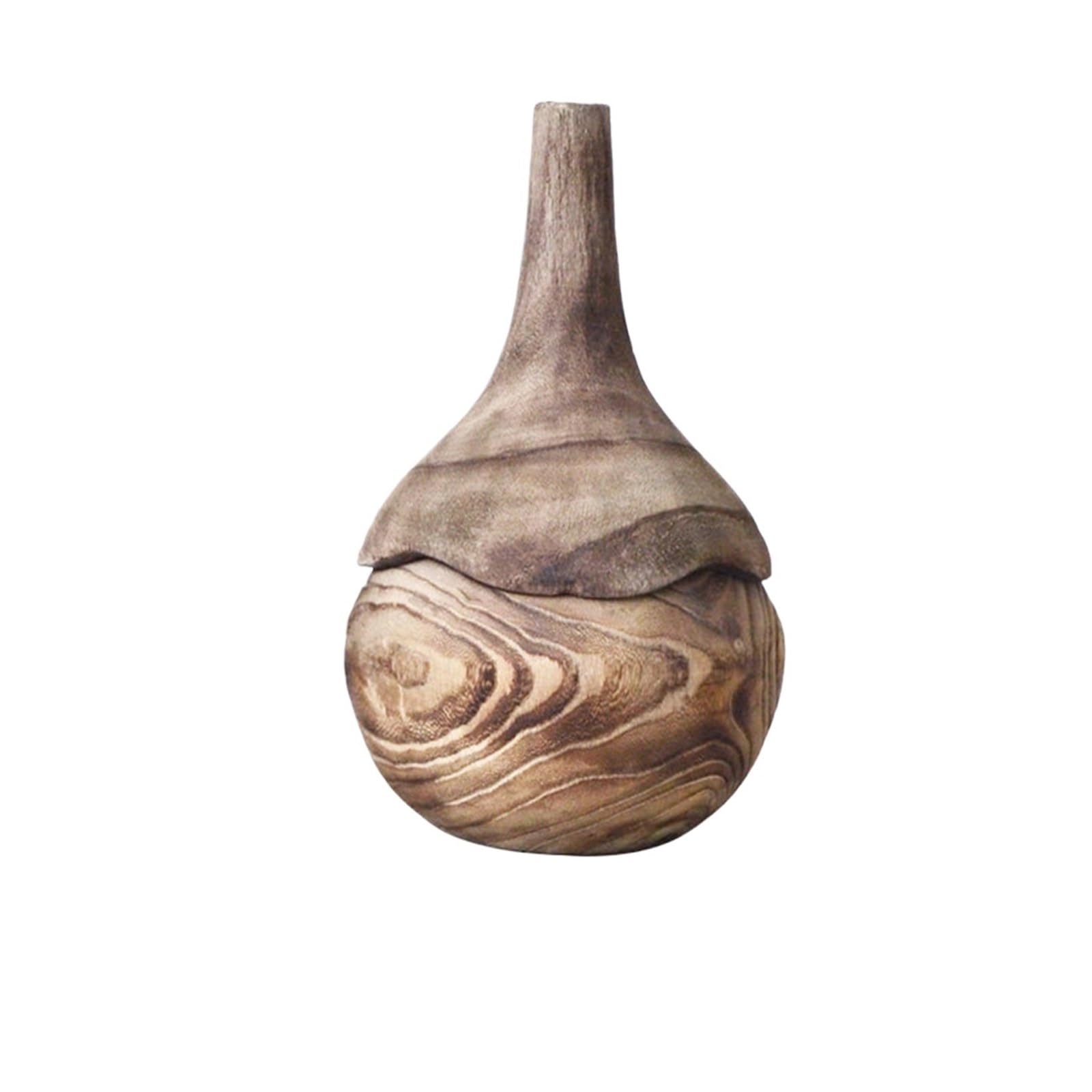 Vase en bois massif authentique comme piece maitresse de salon