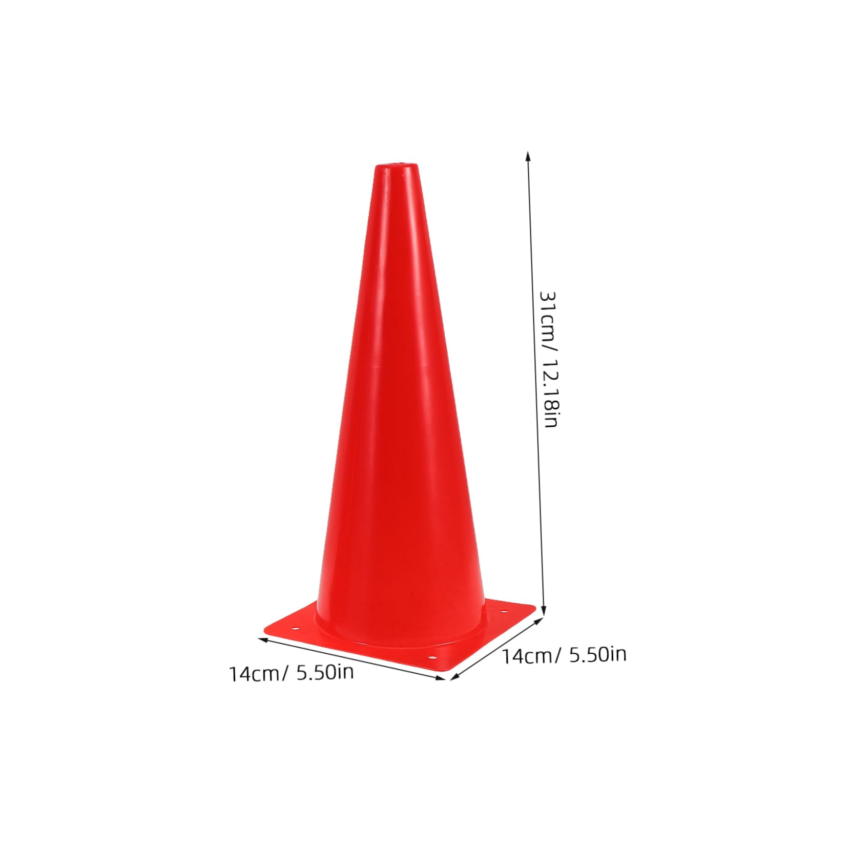 BESPORTBLE 4PCS Agility Cones High Visibility Plastic Marker for Soccer and Basketball Training Durable Lightweight Design for Indoor and Outdoor Games Training Cones