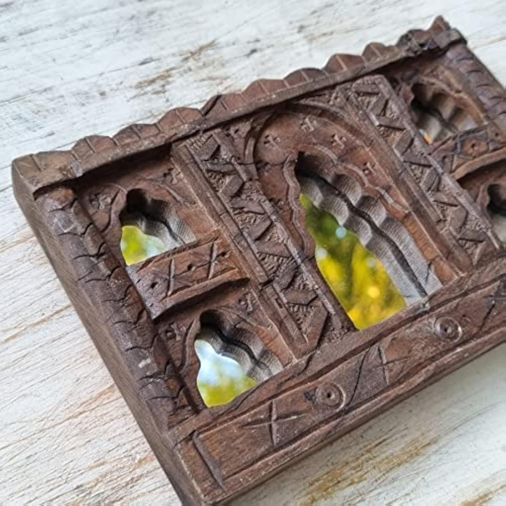 Rectangular Handcrafted Vintage Wall Mirror Frame in Solid Hard Wood