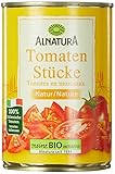 Alnatura Bio Tomatenstücke Natur, vegan, 12er Pack (12 x 400 g)