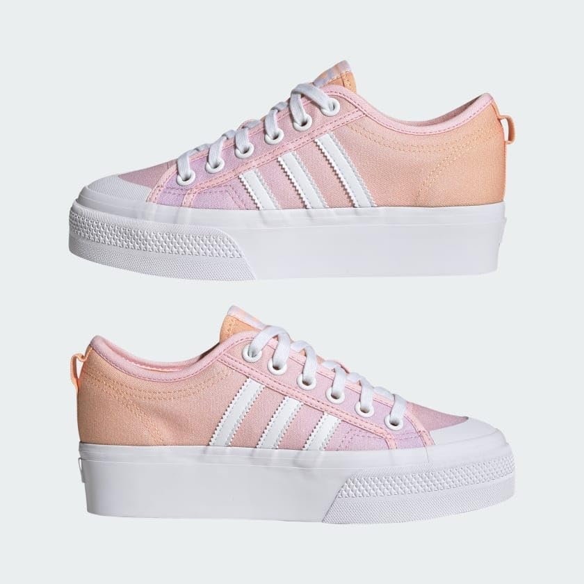 adidas Nizza Platform Shoes Women's, White, Size 10 | Image 6