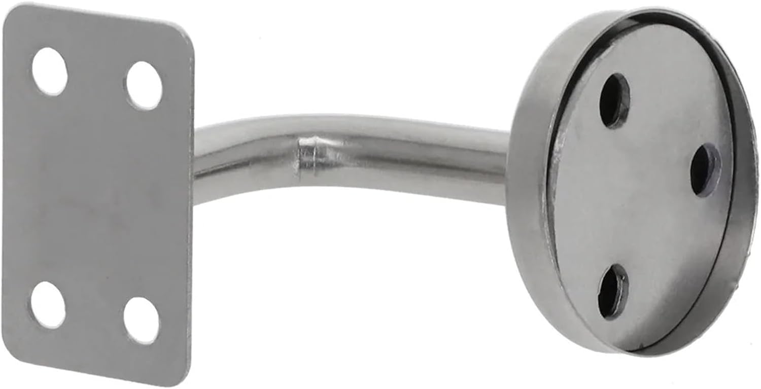 Handrail Bracket 6pcs Balustrade Brackets Handrail Bracket Compact Size for Stairways, Home or Office Stair Support(Curved Support)
