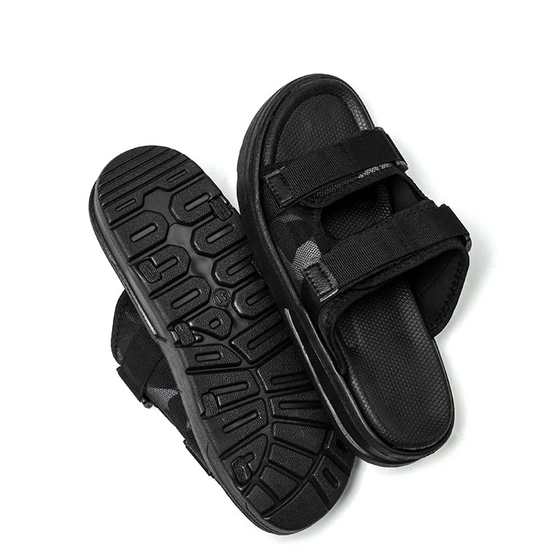 Eliogn Fashion Hook and Loop Slide Sandals for Men and Women Width Adjustable Comfortable Non-Slip Sports Sandals Suitable for Indoor and Outdoor Sandals3