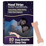 Nasenstreifen Gegen Schnarchen 80 Stück, Nose Strips für...