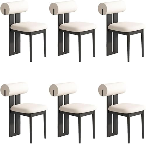 Miniatura 41 de YVYKFZD Juego de sillas de comedor de madera, sillas de cocina tapizadas, silla de comedor sin brazos, silla de sala de estar única, para oficinas,