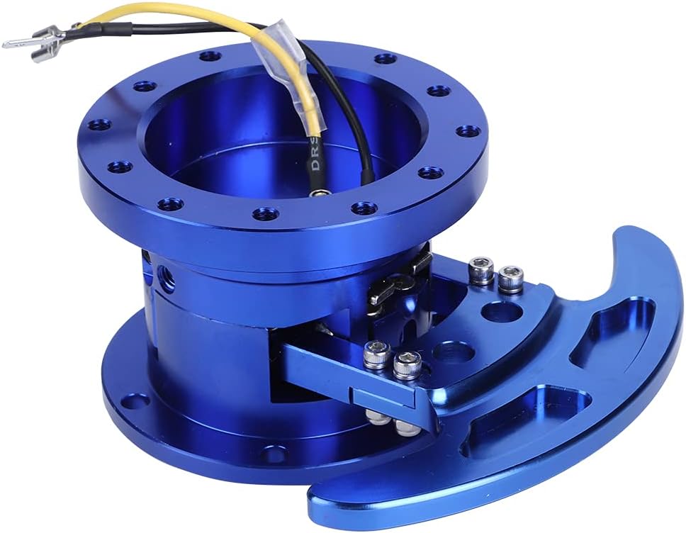 Steering Wheel Hub Adapter, Tilt Flipped Racing Steering Wheel Quick Release Hub Kit Removable Adapter(Blue)