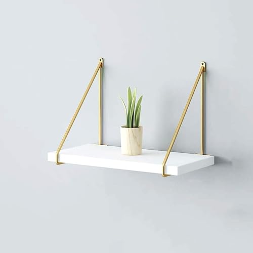 Miniatura 8 de Soporte para estante de pared para colgar en el hogar, dormitorio, sala de estar, decoración de pared, soporte de estante triangular de hierro