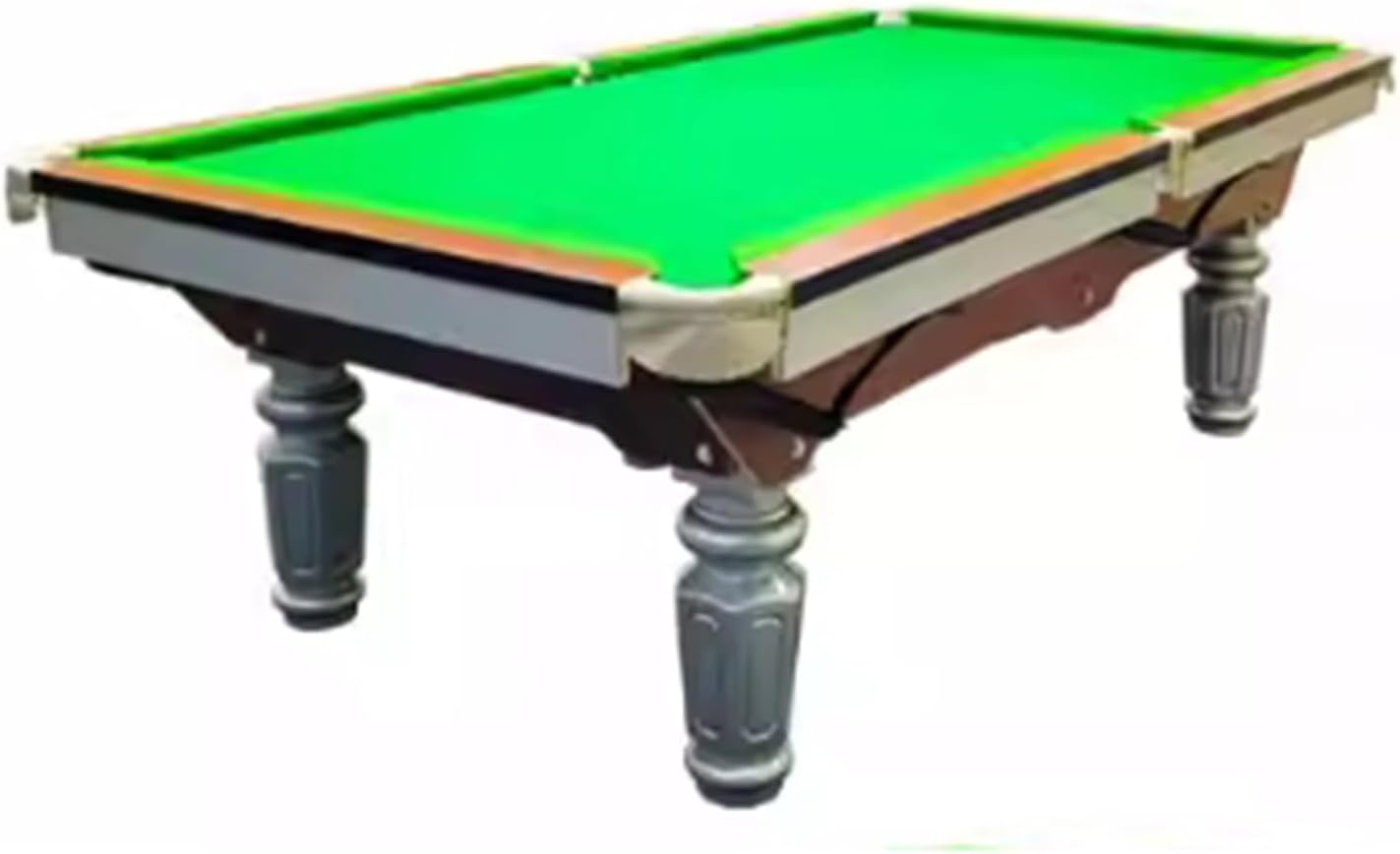 Modern Style Pool Table, Heavy Duty Frame Billiard Table with Leveling Feet & Full Accessories