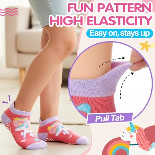 Image of Unicorn Socks Gifts for Girls kids Cute Animal Fun Crew Fashion Funny Novelty Soft Cotton Socks 6 Pairs