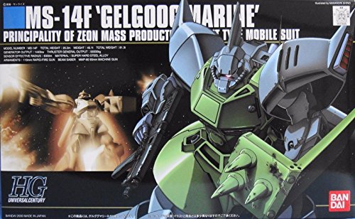 MS-14F Gelgoog Marine HGUC 1/144 Scale miniatura 1