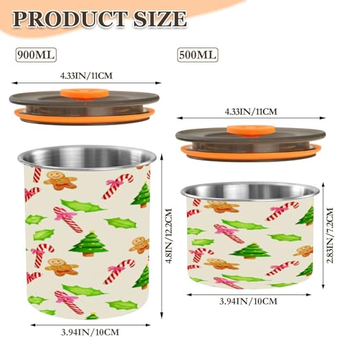 Contenedor hermético de acero inoxidable para café 17oz miniatura 2