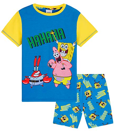 Pigiama SpongeBob 2 Pezzi Per Bambino – Pantaloni In Pile, Felpa Con Cappuccio, Taglia 4-5 Anni
