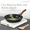ESLITE LIFE Nonstick Ceramic Frying Pans Skillets Set with Lids, Non-Toxic Egg Omelette Kitchen Cooking Pans Compatible with All Stovetops (Gas, Electric & Induction), PTFE & PFOA Free (Black) #4