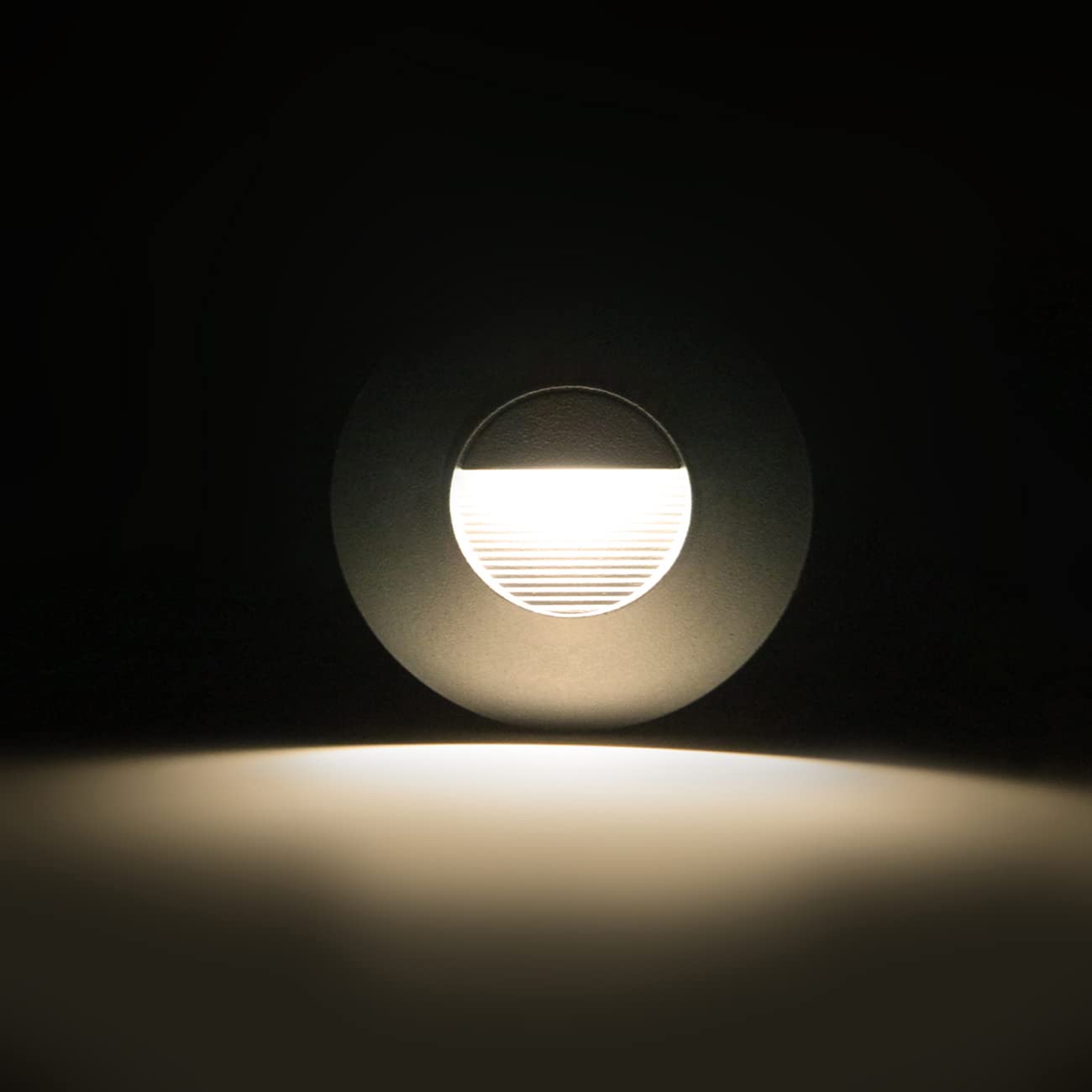 LIGHTWORLD24 Set 6 Faretti LED da Incasso da Parete Esterni, Rotondi, Alluminio Bianco, 230V, 2W, IP65, Luce Neutra 4000K – Illuminazione da Muro per Scale e Giardino