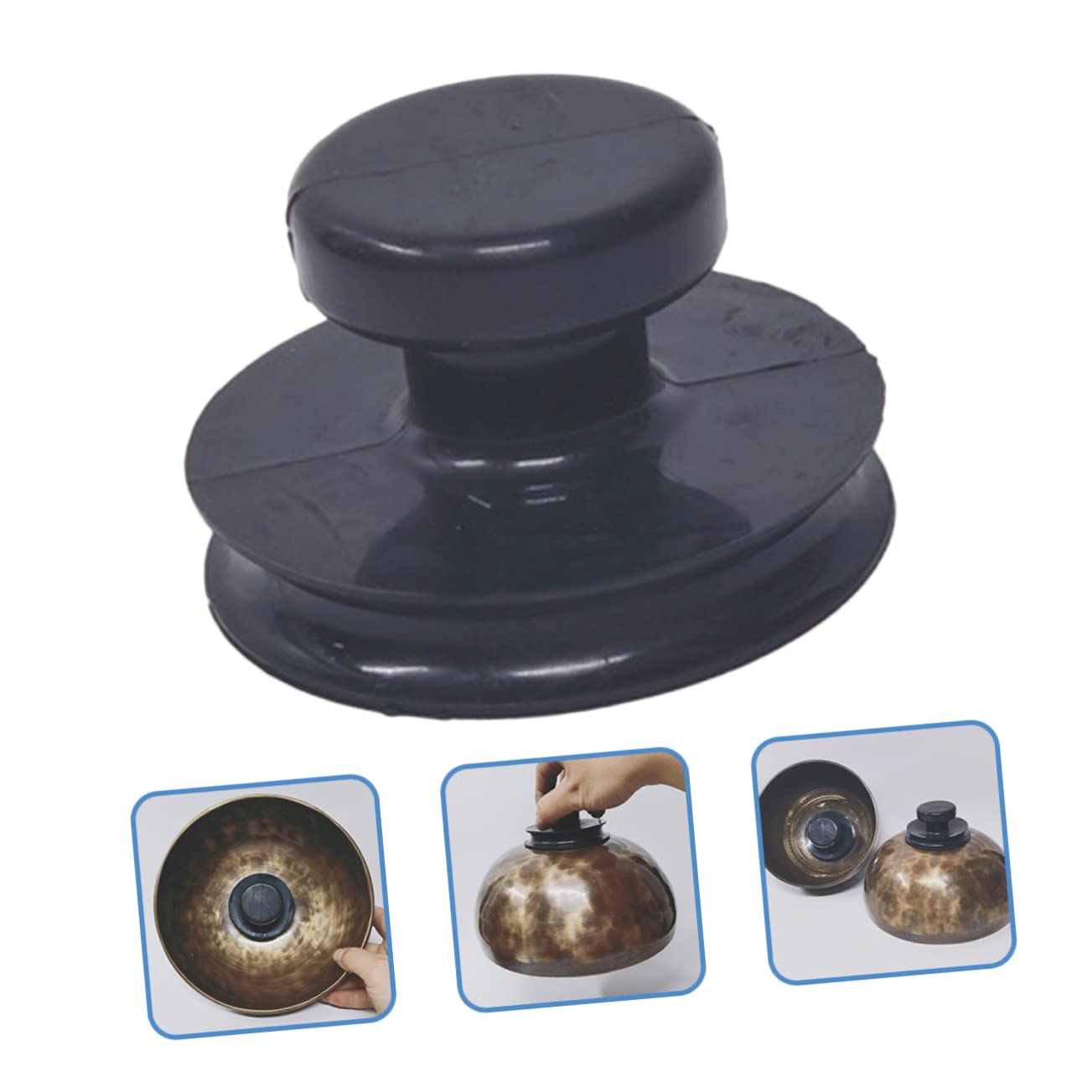 ifundom 2pcs Zen Suction Cup Handles for Singing Bowl Easy Install/uninstall Strong Suction Power