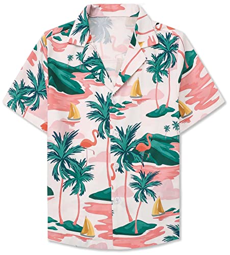 Cromoncent Mommy and Me Matching Hawaiian Outfits Girls & Womens Hawaiian Shirts Tropical Button Down Shirts3