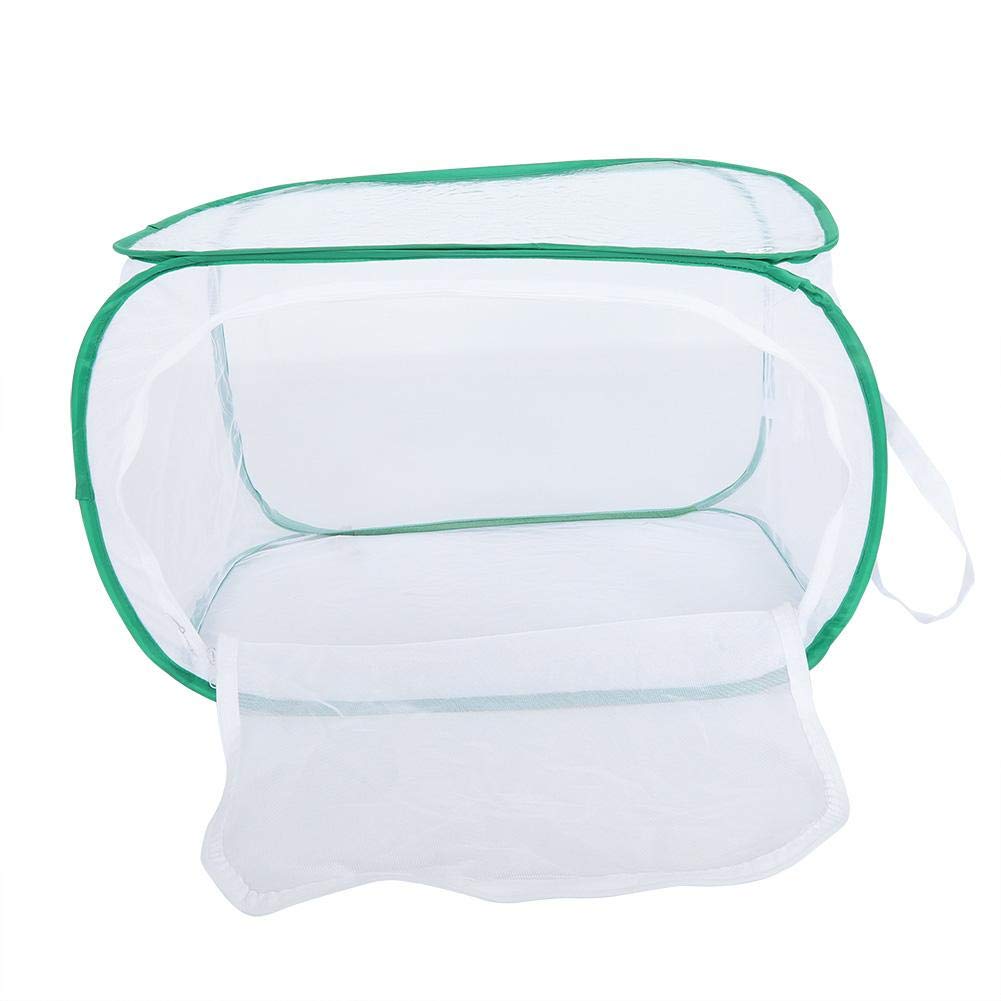 Hábitat portátil de Caterpillar, Jaula de hábitat de Insectos y Mariposas, Jaula de cría Duradera y Grande Jaula de cría ventilada, para Cultivar Insectos en el Patio(40 * 40 * 60cm)