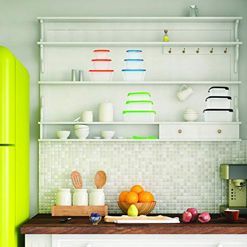 Helsim Purple 10-Piece Containers Set With Lids For Storage, Lunch, And Meal Prep, Dishwasher & Microwave Safe #TOP2