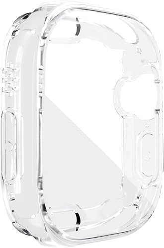 Miniatura 5 de Funda protectora de pantalla compatible con Apple Watch Ultra de 1.732 pulgadas  Ultra 2 de 1.732 pulgadas, cubierta de TPU suave chapada en todo el