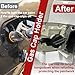 BFXM Gas Cap Holder, Automotive Replacement Fuel Tank Caps Hook Bracket with Off and Lock Sign, Black Fuel Cap Holder Compatible with 2016-2022 Toyota Tacoma, 3rd Gen Fuel Cap ​Holder