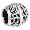 Dpofirs Mesh Microphone Grille for SHURE SM 58 Microphone, Metal Microphone Replacement Head Built in Blowout Prevention Cotton For Singing #2