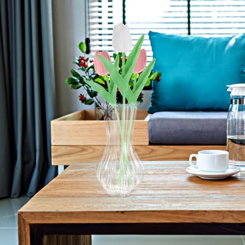 Vase en verre moderne de table de mariage et bureau chic - 6