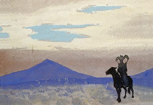 Peinture de Nikolai Konstantinowitsch Roerich la mère de Gengis Khan : Tableau toile 60x90