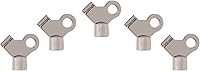 Vista 4 de METAL MAGERY Juego de 5 llaves de sangrado para válvula de aire de radiador