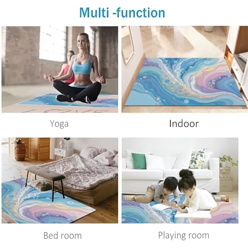 Tapis de sol antidérapant 90x150cm à texture abstraite pour la cuisine - 8
