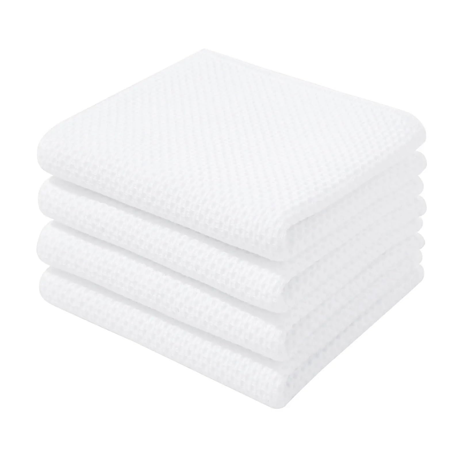 Jobaojiang Kitchen Cloths Household Accessories Waffle Weave Kitchen Towels Cleaning Tools Useful Cleaning Things For Home(WT,33X33CM-2PCS)