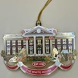 DCONE ホワイトハウスメタルクリスマスオーナメント エレガントなホリデー装飾 ワシントンDC(ブラウン)