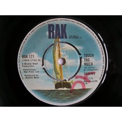 TOUCH TOO MUCH 7 INCH (7" VINYL 45) UK RAK 1974