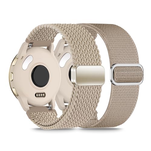 Correa de nylon trenzado magnético 20mm para reloj Garmin miniatura 1