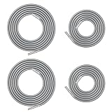 LA TALUS 4 piezas de cable de repuesto para silla, sillón, reclinable, cuerda elástica para silla de césped, reclinables para exteriores, sillón, color plateado