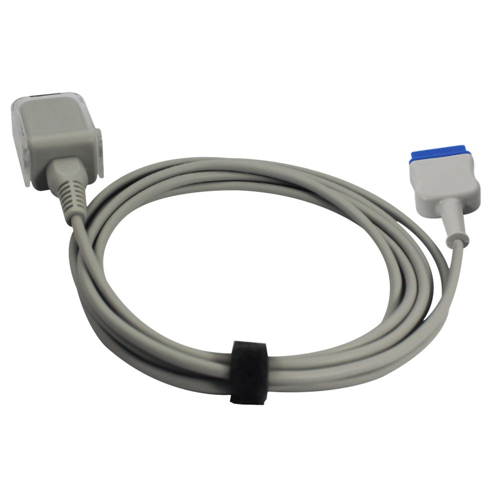 Sino-k - Cable de extensión compatible con Marquette DB9 SpO2 de 11 pines, 2,2 m, aprobado por la FDA/CE