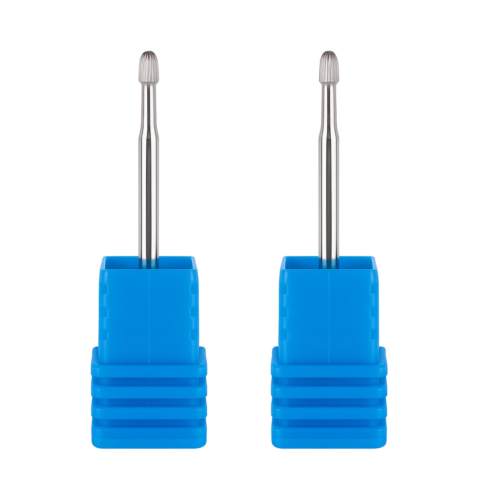 2 PCS Brocas Torno Uñas Profesional de Carburo para Quitar Cutículas y Piel Muerta, Grano Medio, Forma de Seta, Compatible con Tornos Eléctricos para Manicure y Pedicure