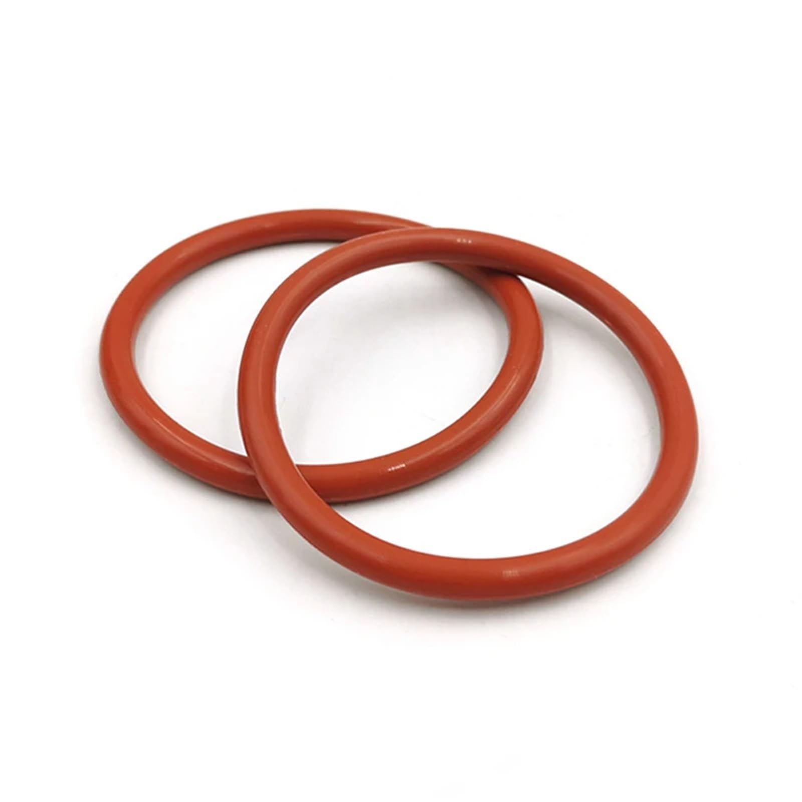 50/10 juntas tóricas de silicona roja, diámetro exterior de 8 mm a 70 mm (grosor de 2,4 mm, 3 mm y 3,5 mm), resistentes al agua y al aceite.(OD 11MM(50PCS)_2.4MM)