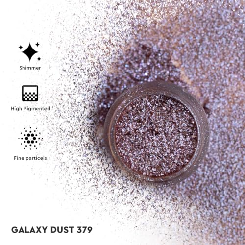 Image of C2P Pro Eyeshadow Pigment for Eye Makeup - 2g | Long-Lasting and Highly Pigmented Loose Precious Pigments with Metallic Effect | Cosmetics For Women and Girls,Galaxy Dust 379, 2 grams