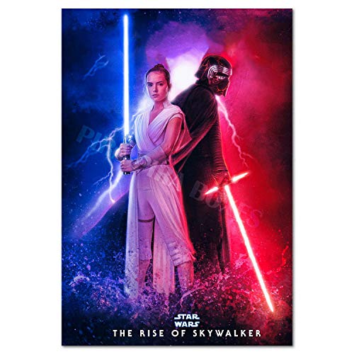 Pira Pira Boxes Star Wars: The Rise of Skywalker Poster - Rey and Kylo Ren Key Art Prints (11x17)