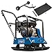 Produktbild Scheppach Benzin Rüttelplatte HP1800S - 23 kN | 6.5PS | 88 kg | 30cm Verdichtungstiefe | Vorlaufgeschwindigkeit 25 m/min | Plattengröße 550 x 440 mm | mit Fahrvorrichtung & Gummimatte (für Pflaster)