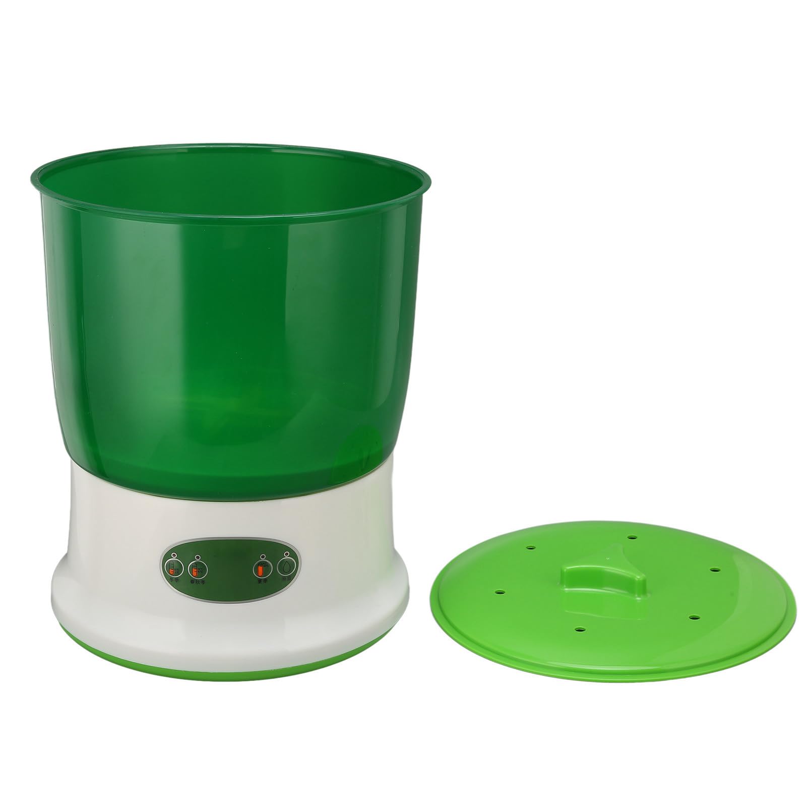 Bean Sprouts Machine Seed Sprouter Kits, LED Display Time Intelligent Automatic Large Capacity Seed Grow Also for Radish Alfalfa Wheatgrass Broccoli Sprouts (220V UK standard)